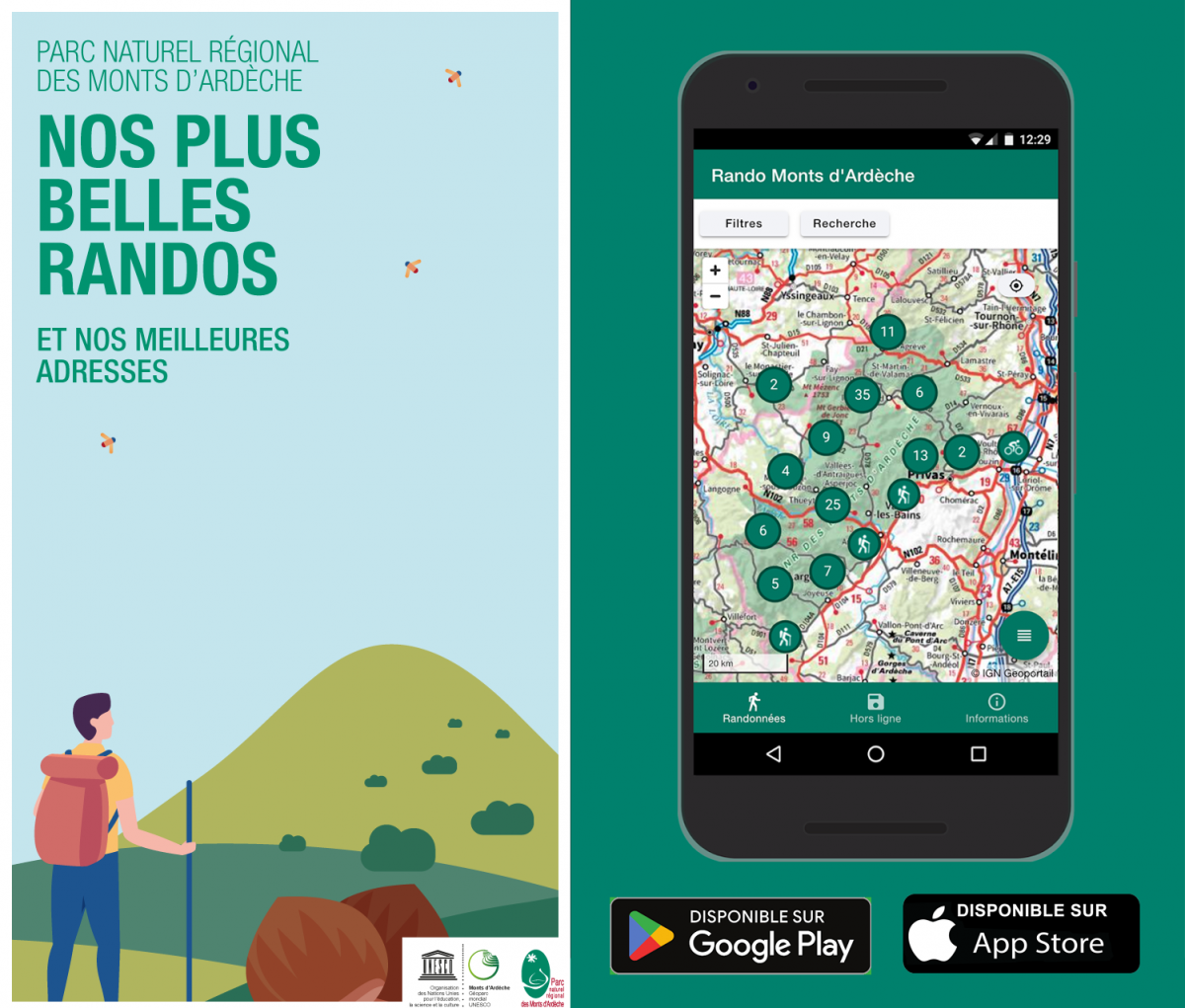 Appli Rando Monts d'Ardèche