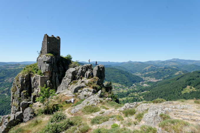 Le panorama du Château de Rochebonne