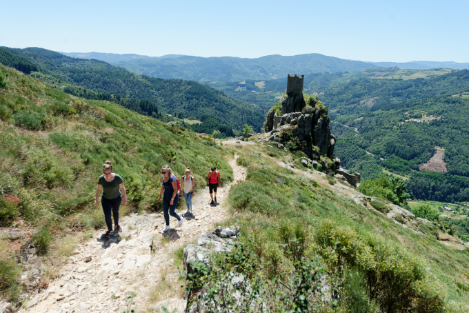 Randonnée au Château de Rochebonne