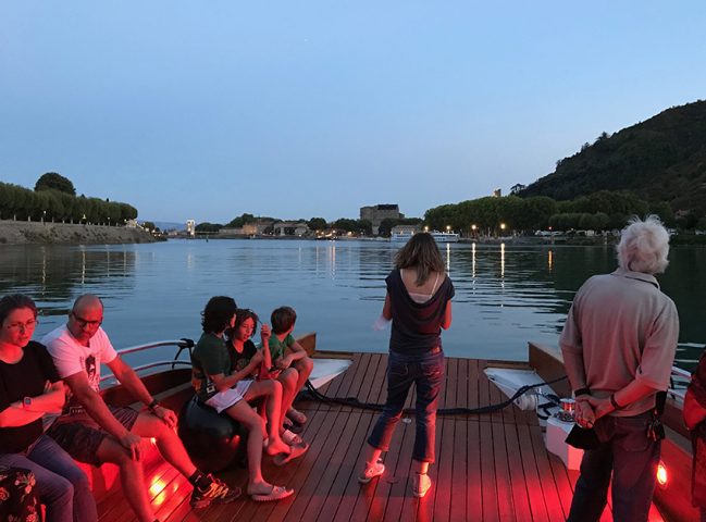 soirée sur le fleuve