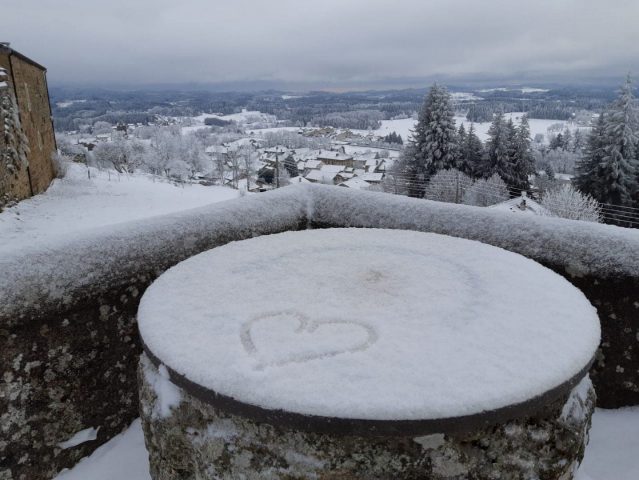 Le Mont Chiniac sous la neige