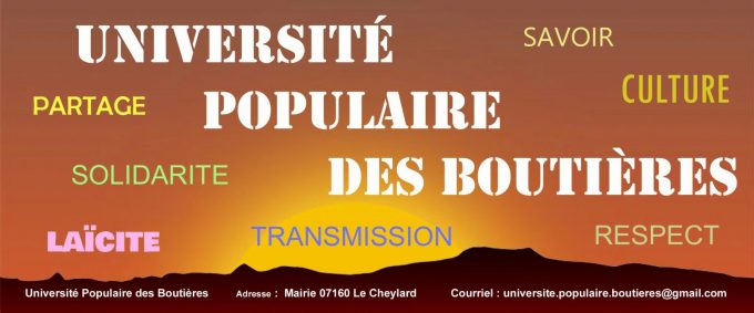 Université Populaire des Boutières
