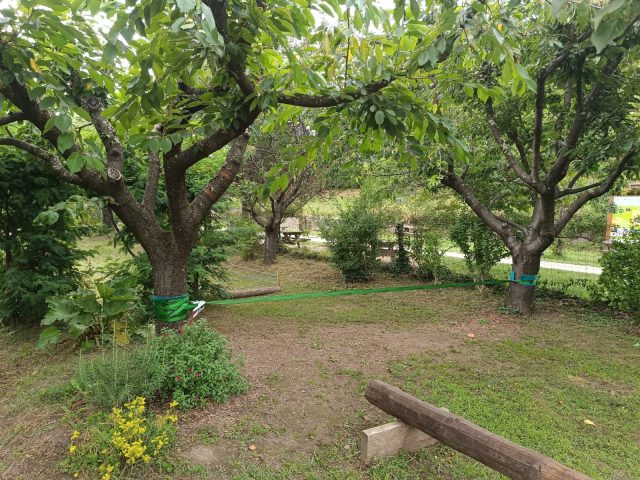 Quai des Haltes – Jardin – Slack line et poutre d’équilibre