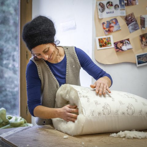 Ardelaine fabrication d’oreiller en laine