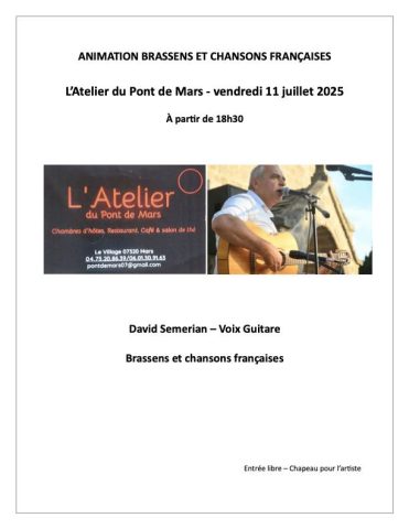 Concert Animation Brassens et chansons françaises_Mars