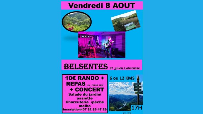 Rando, repas et concert