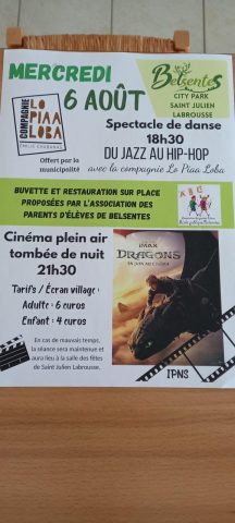 animations 6 aout 2025 BELSENTES