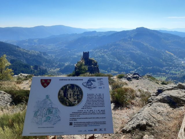 Chemin d&rsquo;interprétation : Château de Rochebonne_Saint-Martin-de-Valamas