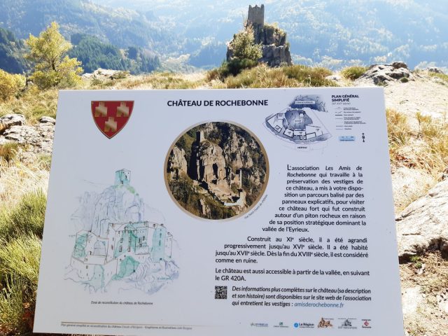 Chemin d&rsquo;interprétation : Château de Rochebonne