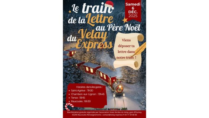 Noël féérique – Le train de la lettre au Père Noël