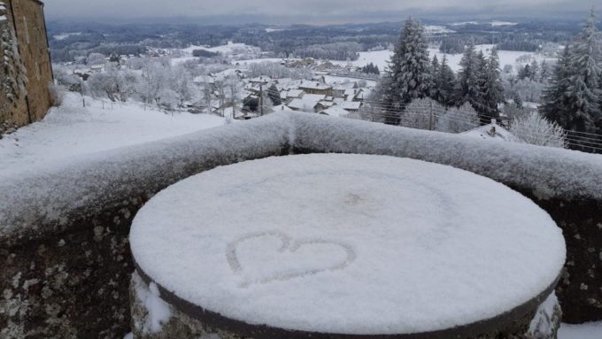 Le Mont Chiniac sous la neige
