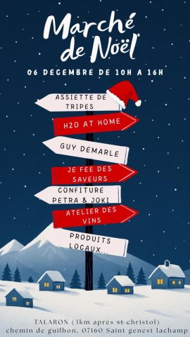 Marché de Noël_Saint-Genest-Lachamp