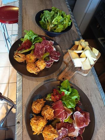 menu beignets de pommes de terre