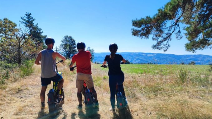 Les trottinettes électriques du Cocon du Vivarais