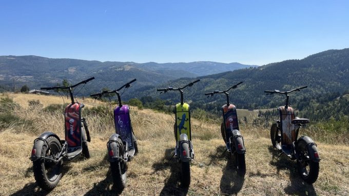Les trottinettes électriques du Cocon du Vivarais