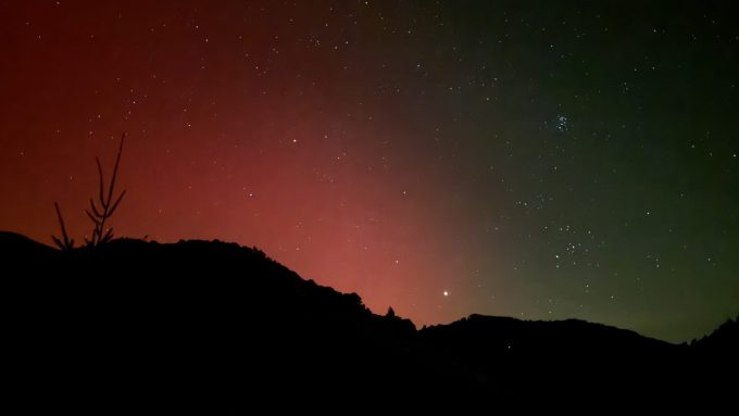 Aurore boréale à la Tourelle