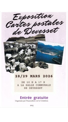 Exposition de cartes postales